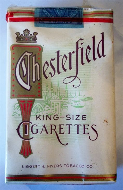 vintage metal chesterfield cigarette box|vintage chesterfield cigarette pack.